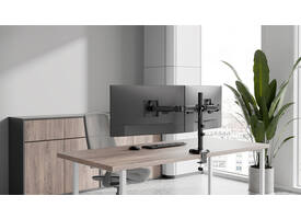 Monitorarm Neomounts NERO dual 10-32" zwart