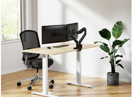 Monitorarm Neomounts NEXT Slim dual 17-32" zwart