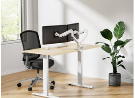 Monitorarm Neomounts NEXT Slim dual 17-32" wit