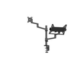Monitorarm met laptophouder Neomounts NEXT Lite single 17-27" zwart