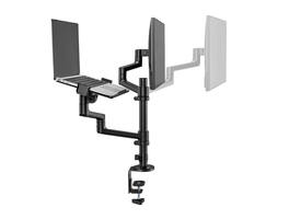 Monitorarm met laptophouder Neomounts NEXT Lite single 17-27" zwart