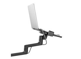 Monitorarm met laptophouder Neomounts NEXT Lite single 17-27" zwart