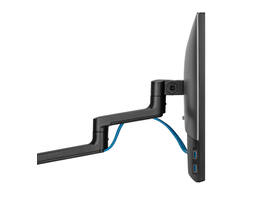 Monitorarm met laptophouder Neomounts NEXT Lite single 17-27" zwart
