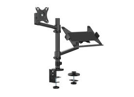 Monitorarm met laptophouder Neomounts NEXT Lite single 17-27" zwart