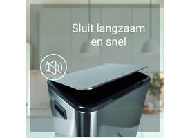 Pedaalemmer Desq 40 liter rvs zilver