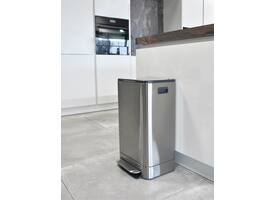 Pedaalemmer Desq 40 liter rvs zilver