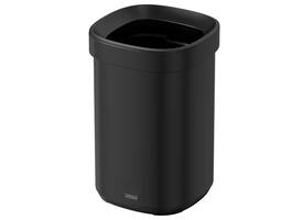 Afvalbak Desq open inworp 20 liter metaal zwart