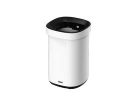 Afvalbak Desq open inworp 20 liter metaal wit