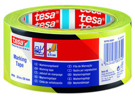 Markeringstape tesa® Professional 60760 PV1 50mmx33m geel-zwart