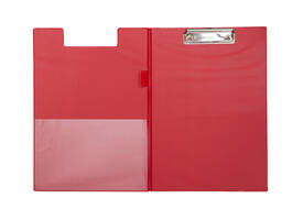 Klembordmap MAUL A4 staand PVC met penlus rood