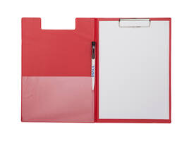 Klembordmap MAUL A4 staand PVC met penlus rood