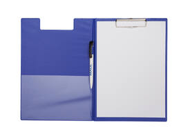 Klembordmap MAUL A4 staand PVC met penlus blauw