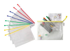 Opbergtas Djois met rits A4 assorti
