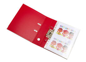 Enveloptas Djois Color Collection A4 horizontaal geperforeerd transp