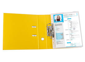 Enveloptas Djois Color Collection A4 horizontaal geperforeerd transp