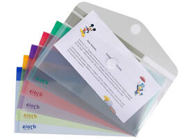 Enveloptas Djois Color Collection horizontaal 250x135mm assorti