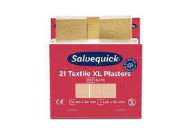 Pleisters Salvequick textiel extra groot 6x 21 stuks