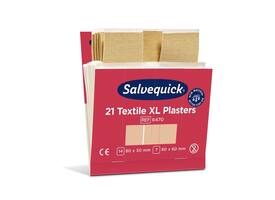 Pleisters Salvequick textiel extra groot 6x 21 stuks
