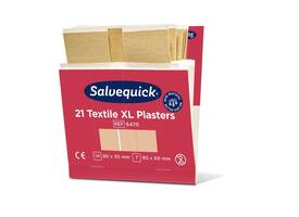 Pleisters Salvequick textiel extra groot 6x 21 stuks