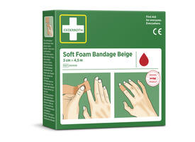 Bandage Cederroth Soft Foam 3cmx4,5m beige