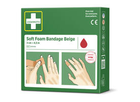 Bandage Cederroth Soft Foam 3cmx4,5m beige