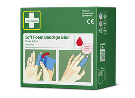Bandage Cederroth Soft Foam 6cmx4,5m blauw