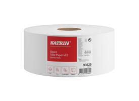 Toiletpapier Katrin Gigant M jumbo medium 2-laags 300m wit 93625