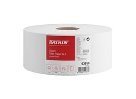 Toiletpapier Katrin Gigant S jumbo klein 2-laags 150m wit 93656