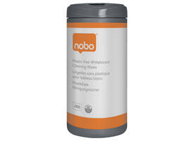 Whiteboardreinigingsdoekjes Nobo plasticvrij 100 stuks