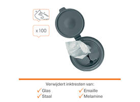 Whiteboardreinigingsdoekjes Nobo plasticvrij 100 stuks