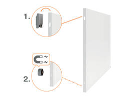 Whiteboard Nobo Infinity randloos 90x120cm