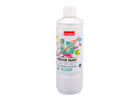Plakkaatverf Bruynzeel wit fles à 500ml