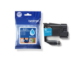 Inktcartridge Brother LC-521C blauw
