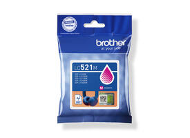 Inktcartridge Brother LC-521M rood