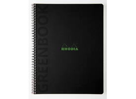 Notitieboek Rhodia Greenbook recycled A4+ lijn 160 pagina's 90gr sc