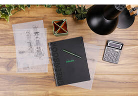 Notitieboek Rhodia Greenbook recycled A4+ lijn 160 pagina's 90gr sc