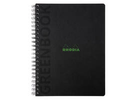 Notitieboek Rhodia Greenbook recycled A4+ lijn 160 pagina's 90gr hc