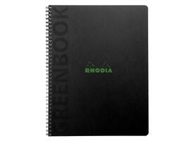 Notitieboek Rhodia Greenbook recycled A5+ lijn 160 pagina's 90gr sc