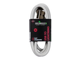 Kabel Green Mouse USB-A to Lightning data Woven 1m