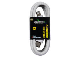 Kabel Green Mouse USB-C to Lightning data Woven 1m