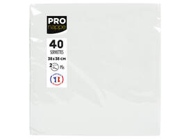 Servet Pronappe 1/4 vouw 2-laags 380x380mm 40 vel wit