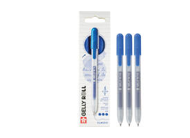 Gelschrijver Sakura Gelly Roll Classic 08 klikfunctie blauw 3 stuks