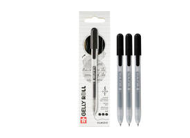 Gelschrijver Sakura Gelly Roll Classic 08 klikfunctie zwart 3 stuks