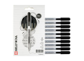 Gelschrijver Sakura Gelly Roll Classic 08 klikfunctie zwart 10 stuks