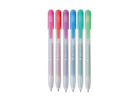 Gelschrijver Sakura Gelly Roll Metallic 08 klikfunctie set à 6 kleuren