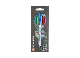 Gelschrijver Sakura Gelly Roll Metallic 08 klikfunctie set à 6 kleuren