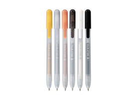 Gelschrijver Sakura Gelly Roll Special 08 klikfunctie set à 6 kleuren