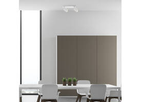 Plafondspot Integral Siena 2 spot IP20 GU10 wit