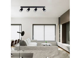 Plafondspot Integral Siena 4 spot IP20 GU10 zwart