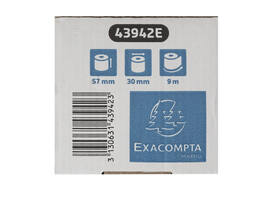 Telrol Exacompta 57mmx9m kern Ø12mm SafeContact thermisch